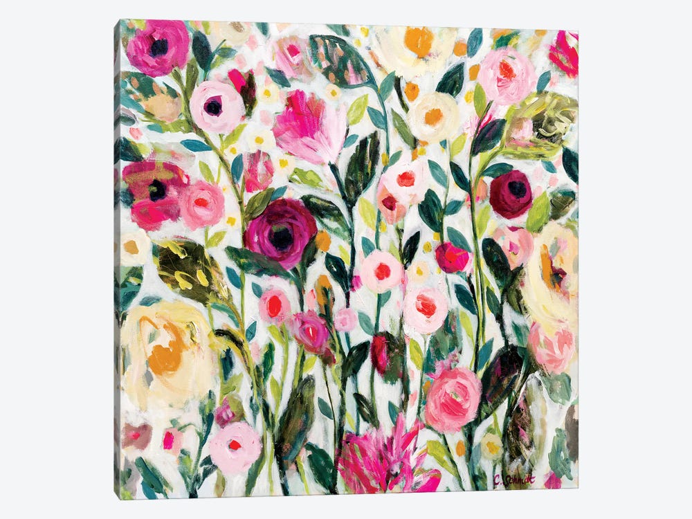 PDX Rose Garden by Carrie Schmitt 1-piece Canvas Print