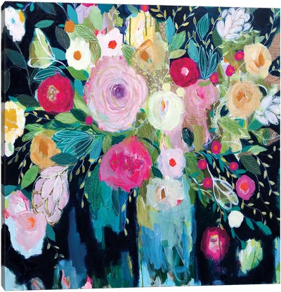 Follow The Roses Canvas Art Print - Carrie Schmitt