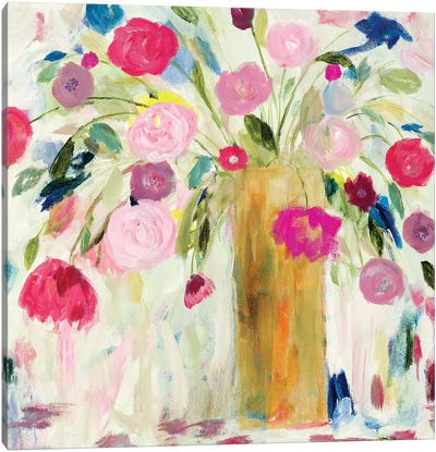 Friendship Blooms Canvas Art Print - Carrie Schmitt