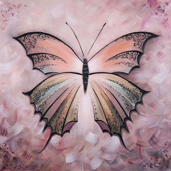 Black & Pink: Floating Lace by Marina Skromova