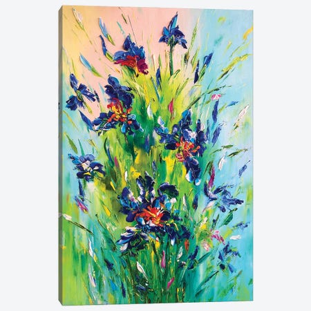 Blue Salute Canvas Print #SMV103} by Marina Skromova Canvas Print