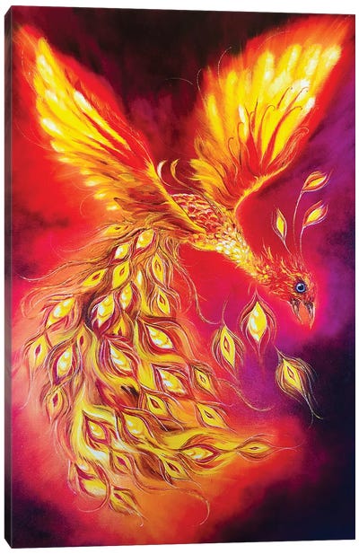 The Energy Of The Flame Canvas Art Print