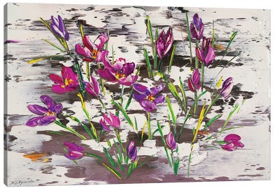 Snowdrops Canvas Art Print - Violets