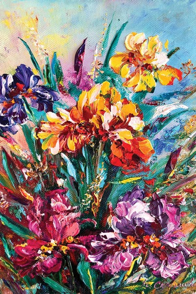 Irises: Bright Iris II by Marina Skromova