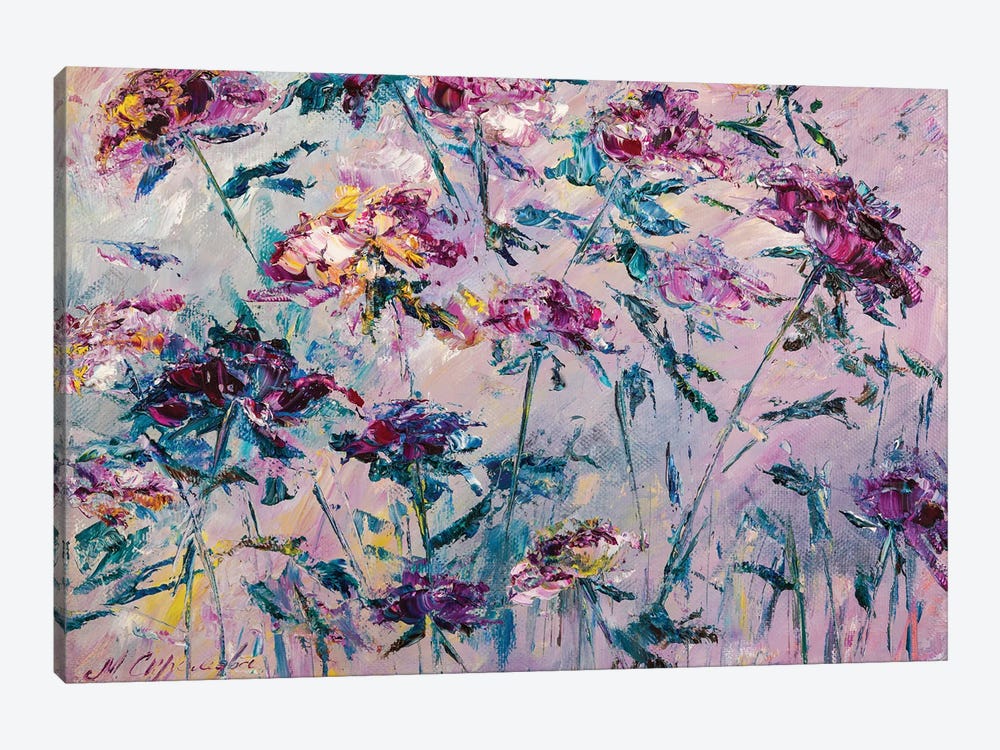 Bushes Of Wild Roses by Marina Skromova 1-piece Canvas Art Print