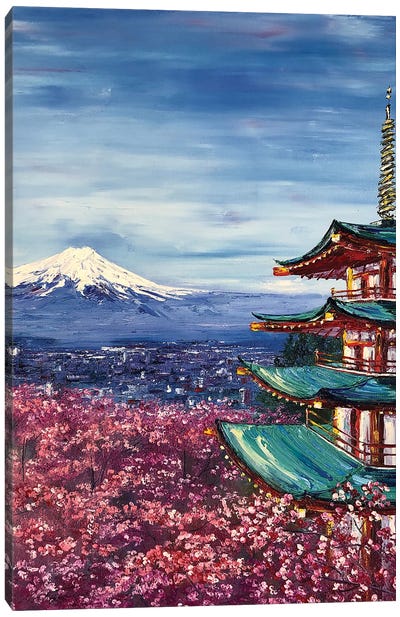 Fujiyama Canvas Art Print - Volcano Art
