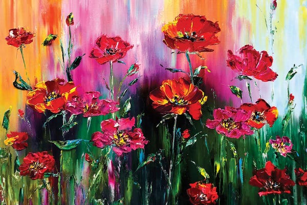 Poppies: Poppy Field by Marina Skromova