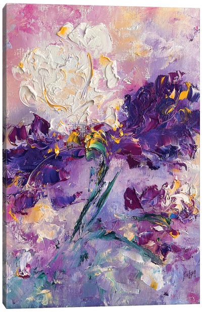 Very Peri Iris Canvas Art Print - Marina Skromova