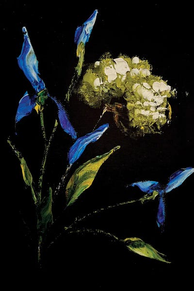 Irises: Irises And Herbs III by Marina Skromova