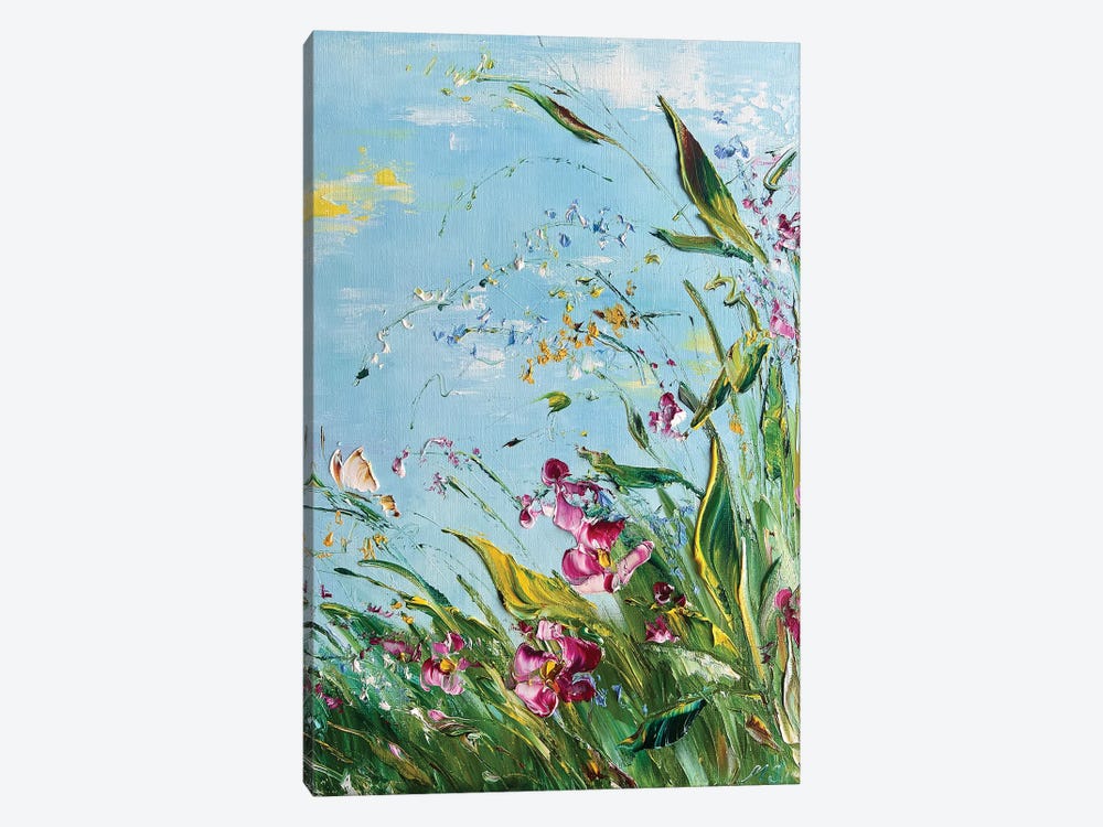 Flying Over The Meadow by Marina Skromova 1-piece Canvas Art Print