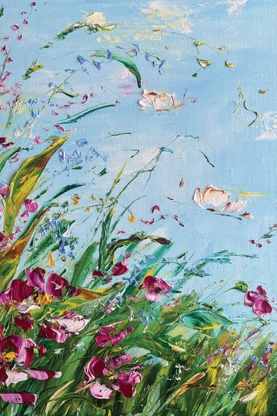 Life Over The Meadow by Marina Skromova metal wall art