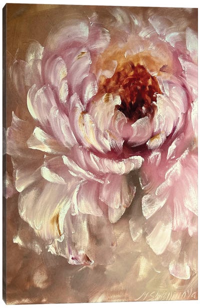 Beige Abstract Flower I Canvas Art Print - Marina Skromova
