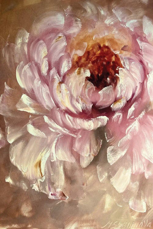 Beige Abstract Flower I