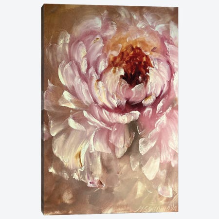 Beige Abstract Flower I Canvas Print #SMV164} by Marina Skromova Canvas Artwork