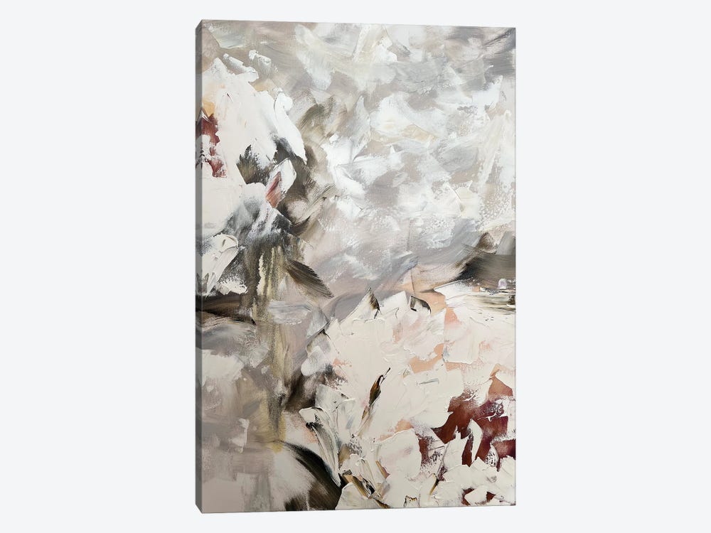 Beige Abstract Flower by Marina Skromova 1-piece Canvas Print