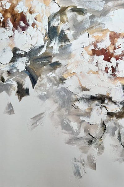 Beige Abstract Flower IV by Marina Skromova canvas print