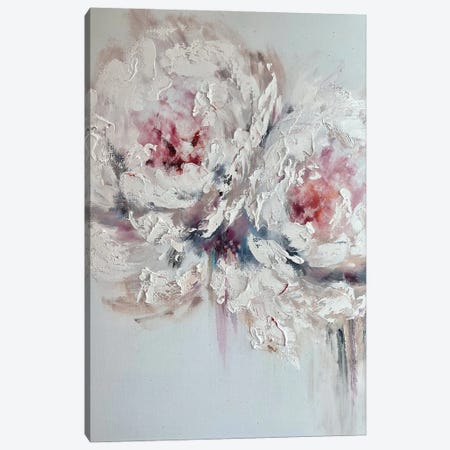 Summer Pink Floral Canvas Artwork by Farida Zaman
