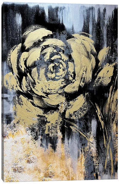 Amazing Gold Flowers II Canvas Art Print - Marina Skromova