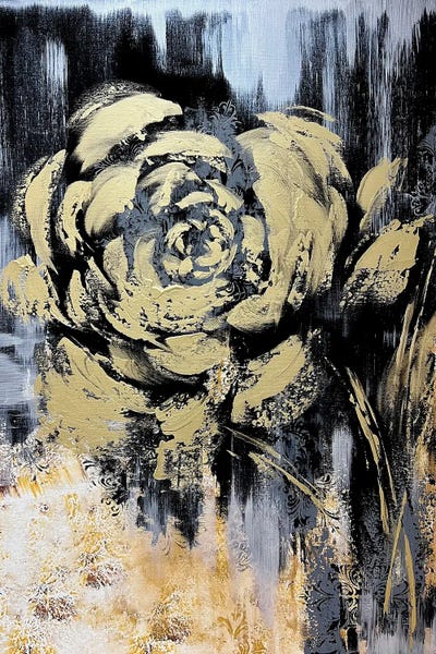 Peonies: Amazing Gold Flowers II by Marina Skromova