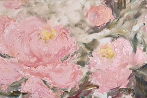 Shabby Chic Décor: Coral Peony by Marina Skromova