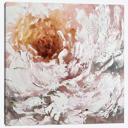 Texture White Flower Canvas Print #SMV244} by Marina Skromova Canvas Print