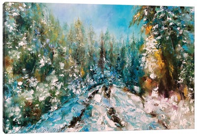 Winter Forest Canvas Art Print - Marina Skromova