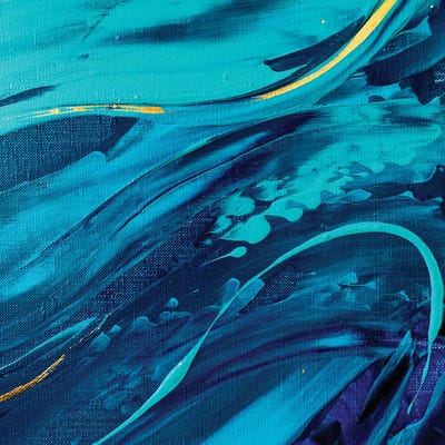 Invisible Masters Of The Sea Waves by Marina Skromova metal wall art