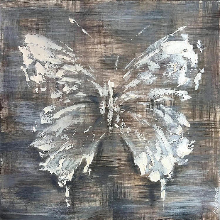 Silver Mother-Of-Pearl Butterfly