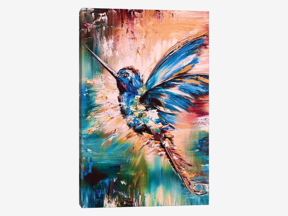 Hummingbird by Marina Skromova 1-piece Canvas Wall Art