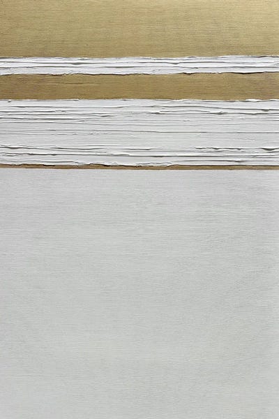 Golden Lines On White II by Marina Skromova canvas print