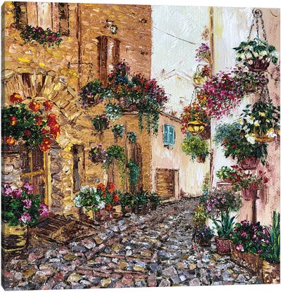 Streets Of Italy Canvas Art Print - Marina Skromova