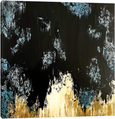 Black Abstract III Canvas Art Print - Marina Skromova