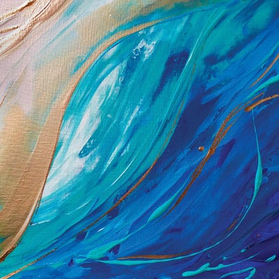 On The Gold Coast by Marina Skromova metal wall art