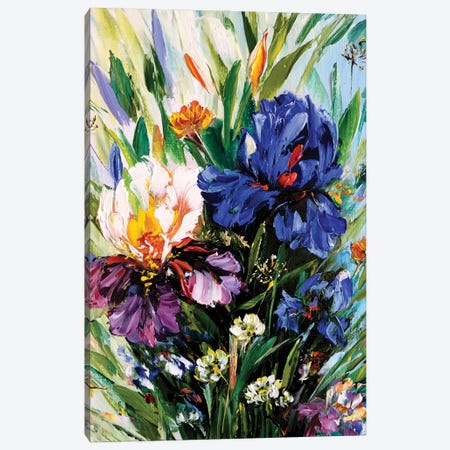 Irises Fantasy IV Canvas Print #SMV326} by Marina Skromova Canvas Wall Art