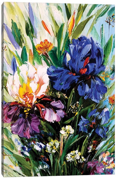Irises Fantasy IV Canvas Art Print - Iris Art