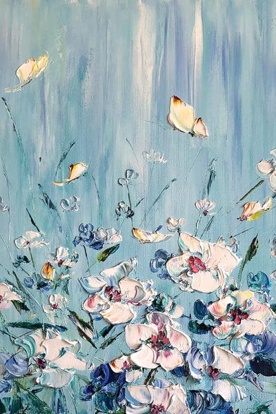 Daisies: White Flower Meadow by Marina Skromova