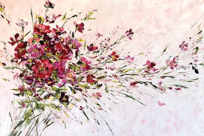 Red Flower by Marina Skromova metal wall art