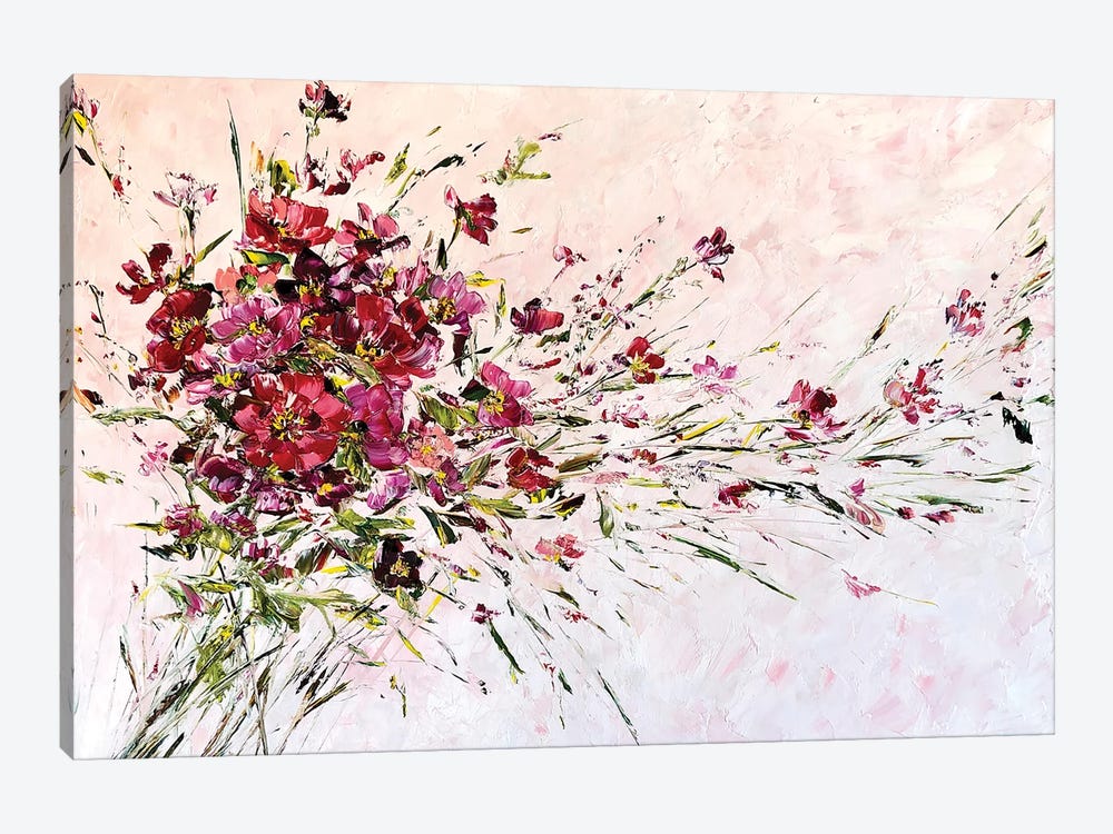 Red Flower by Marina Skromova 1-piece Canvas Art Print