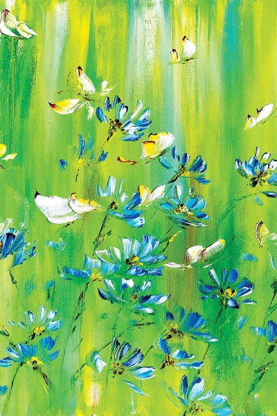 Daisies: Green Meadow With Daisies by Marina Skromova
