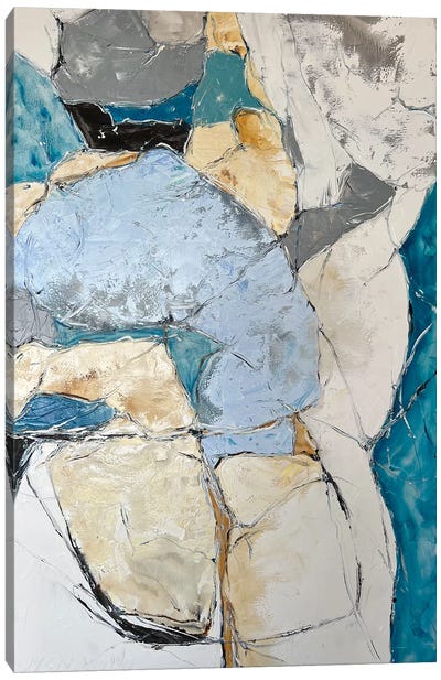 Turquoise Abstract II Canvas Art Print - Marina Skromova
