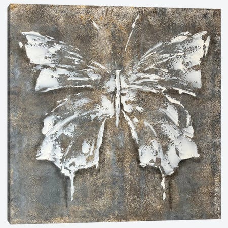 White Butterflies Canvas Print #SMV350} by Marina Skromova Canvas Artwork