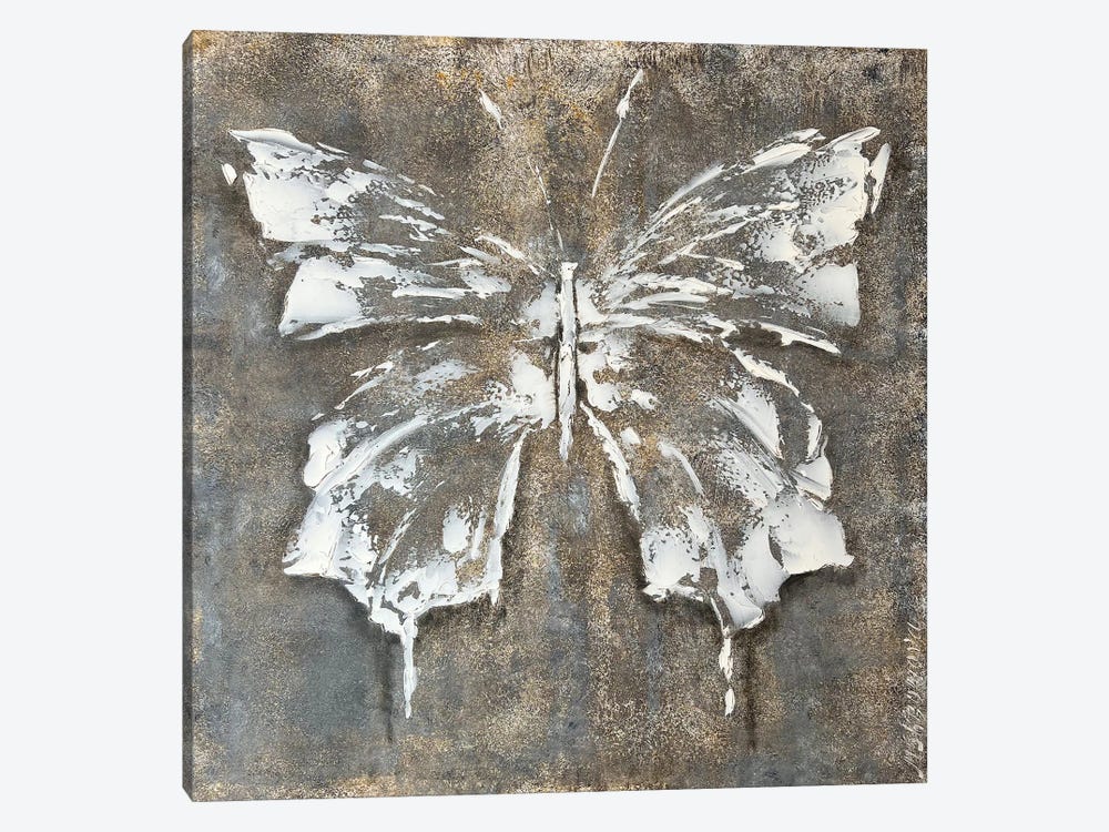 White Butterflies by Marina Skromova 1-piece Canvas Print