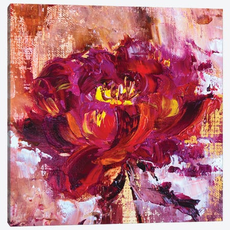 Red Flower III Canvas Print #SMV355} by Marina Skromova Canvas Print