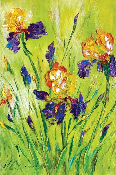 Irises: Meadow Irises II by Marina Skromova