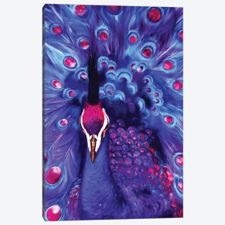 Magic Peacock Canvas Print #SMV375} by Marina Skromova Canvas Art Print