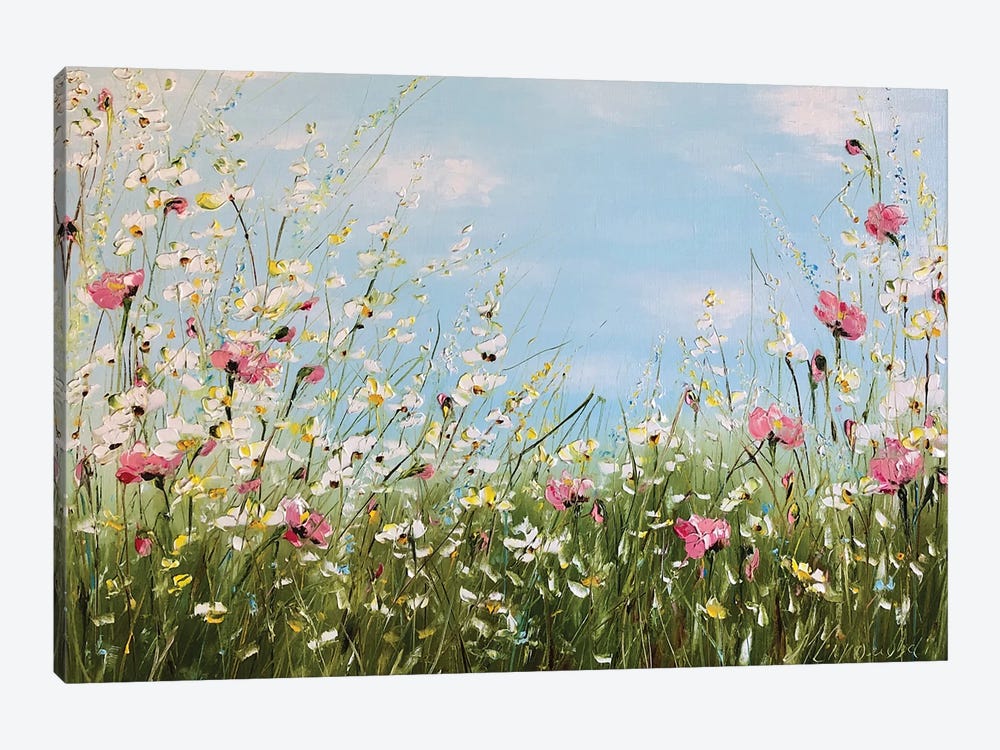 Field Daisies II by Marina Skromova 1-piece Canvas Artwork