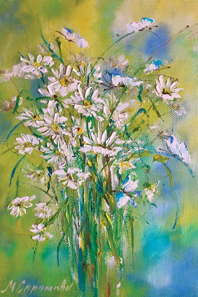 Daisies: Field Daisies by Marina Skromova