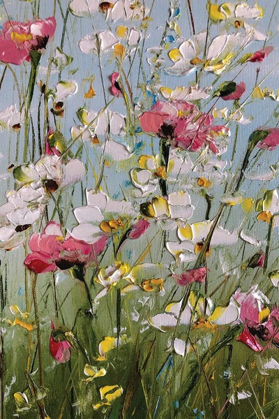 Peonies: Pink Poppies by Marina Skromova