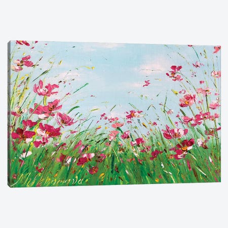 Pink Poppies III Canvas Print #SMV394} by Marina Skromova Canvas Print