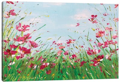 Pink Poppies III Canvas Art Print - Marina Skromova
